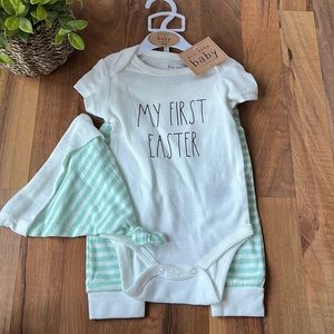 NWT Rae Dunn Baby “MY FIRST EASTER” 3-6 months